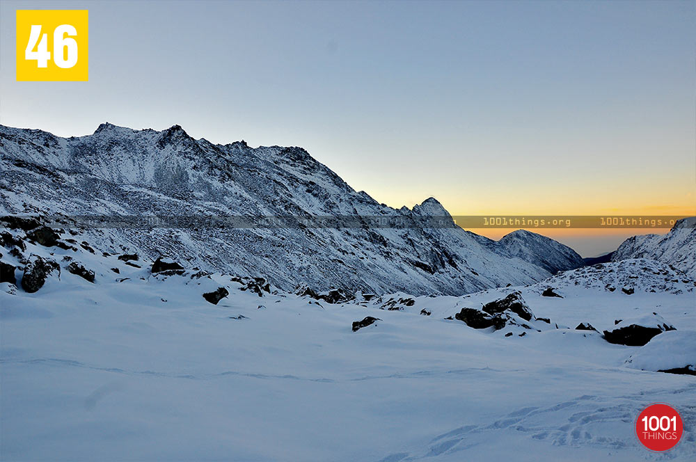 Dawn at Chaurikhang, Sikkim