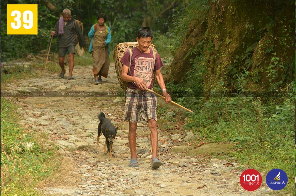 People at Buxa Tiger Reserve, Dooars, West Bengal.