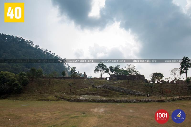 Wide view of Buxa Fort, Dooars.