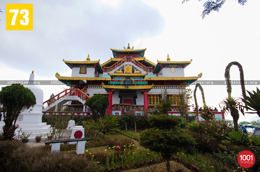 Front view of Zang Dhok Palri Phodang, Kalimpong