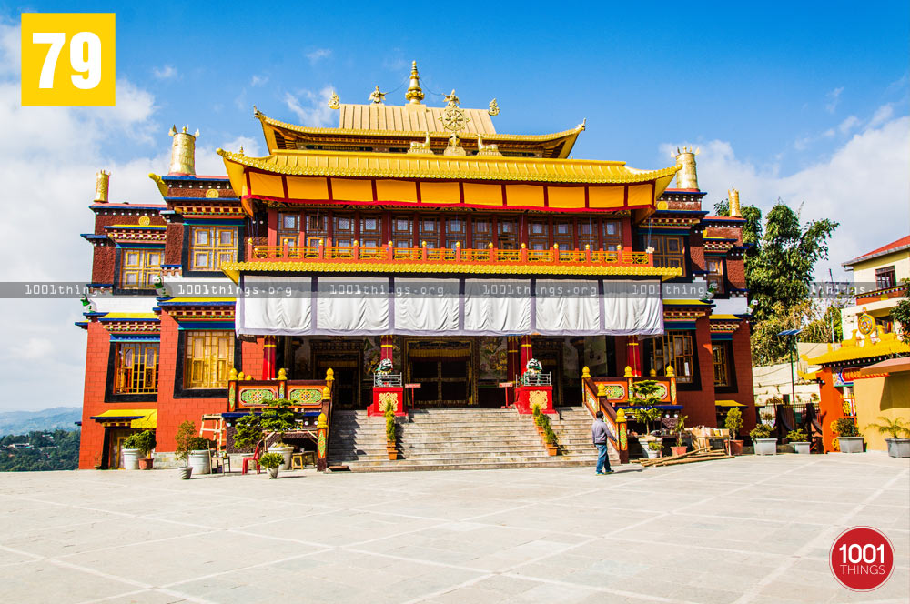 Front view of Bokar Monastary, Mirik