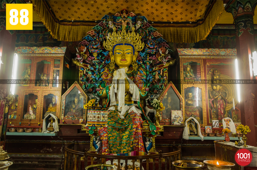 Idol at Yiga Choeling Monastery, Ghoom, Darjeeling