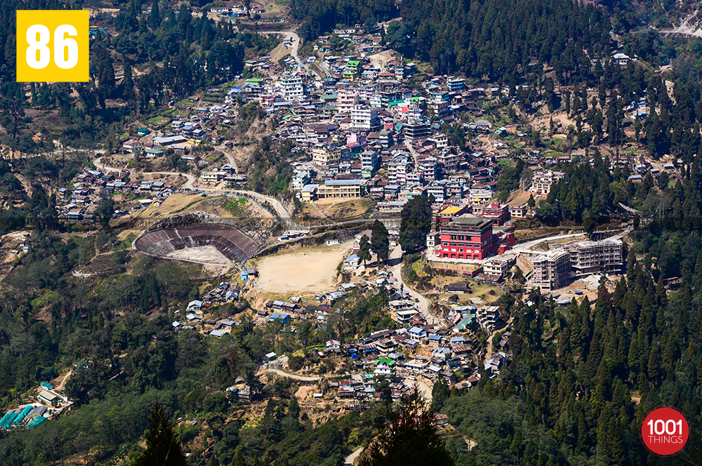 Lava bazar from Rachela Pass, Lava, Kalimpong