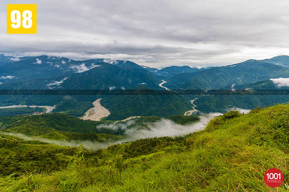 Panoramic view of Teesta Valley Durpin Dara Image