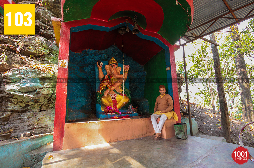 Lord Ganesha idol at 3rd Mile Mandir, Kalimpong