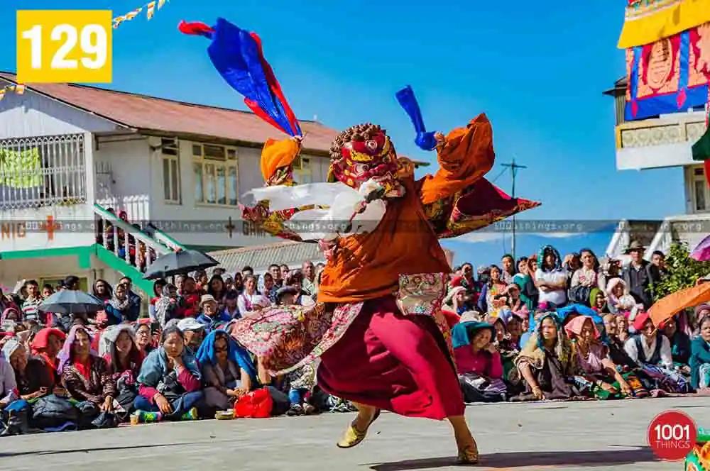 Cham Dance — monks in procession
