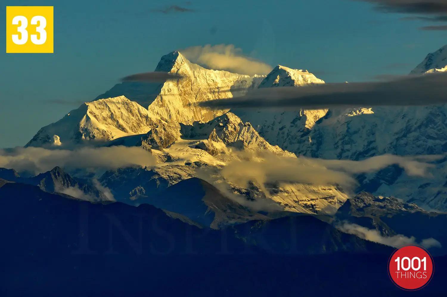 View of Jannu from Darjeeling wb