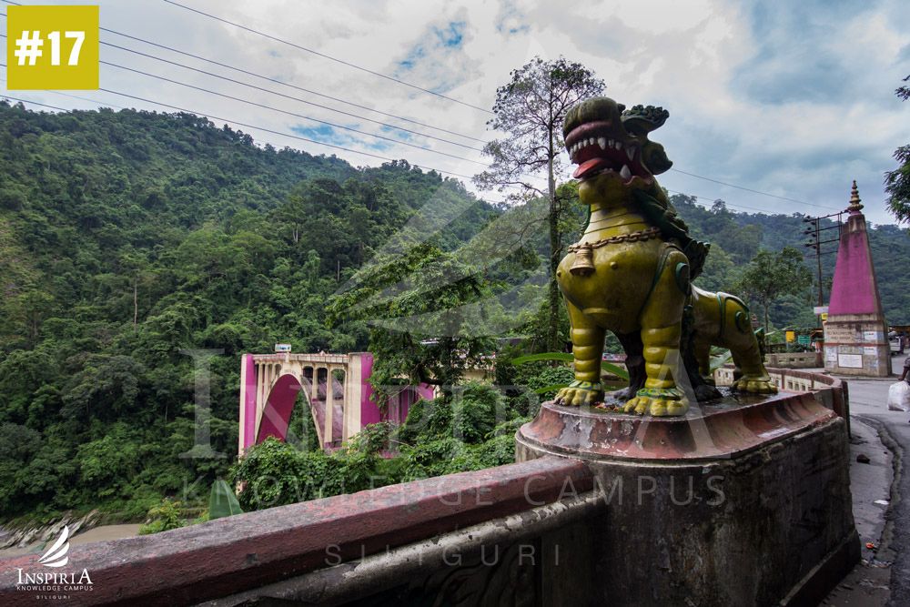 Sevoke Coronation Bridge — lion statue