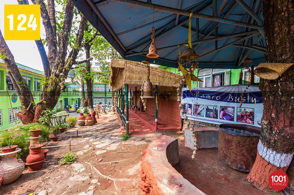 Model house depicting village life