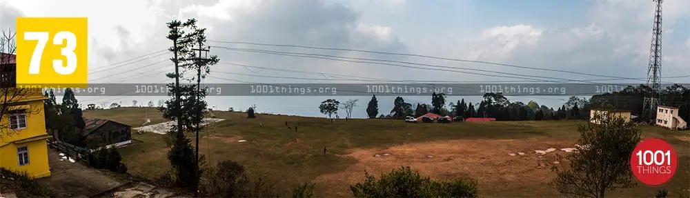 Panorama view of school ground at Zang Dhok Palri Phodang Kalimpong