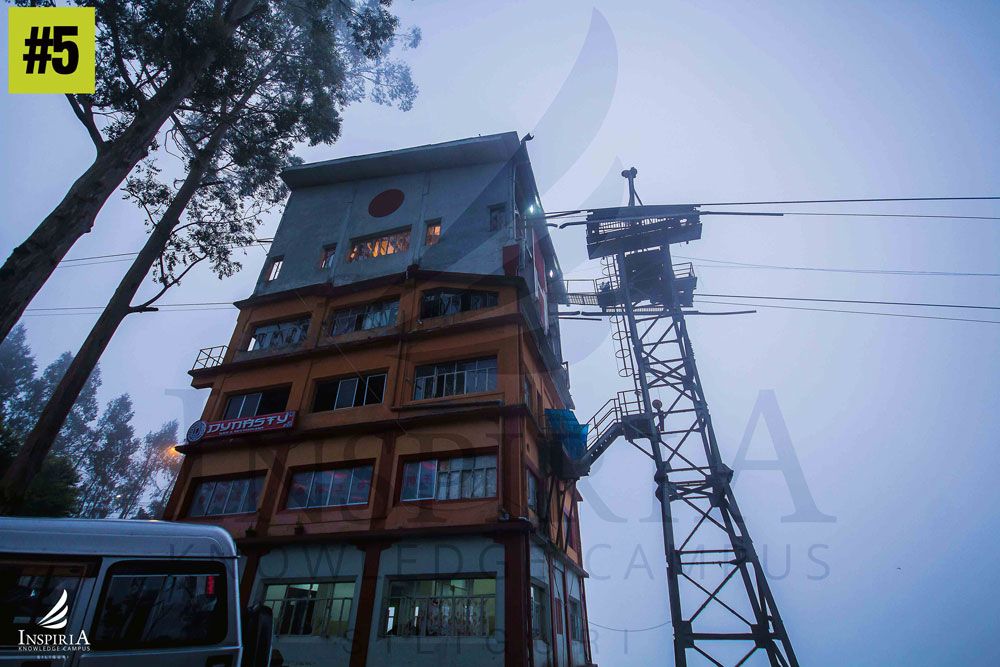 Gangtok Ropeway — bug's eye view