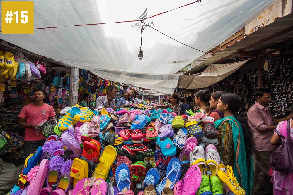 Hong Kong Market, Siliguri — shoe shops