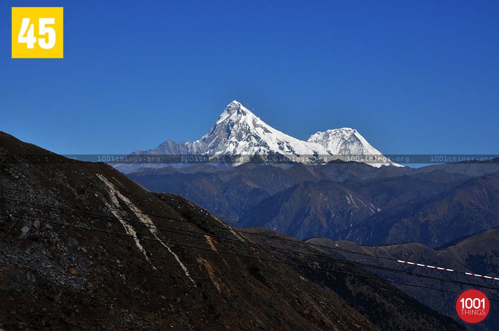 Chinese side peaks at Nathu La Border, Sikkim