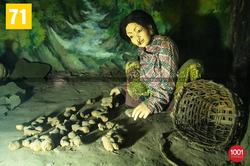 Miniature clay models at Nature Interpretation Centre Kalimpong