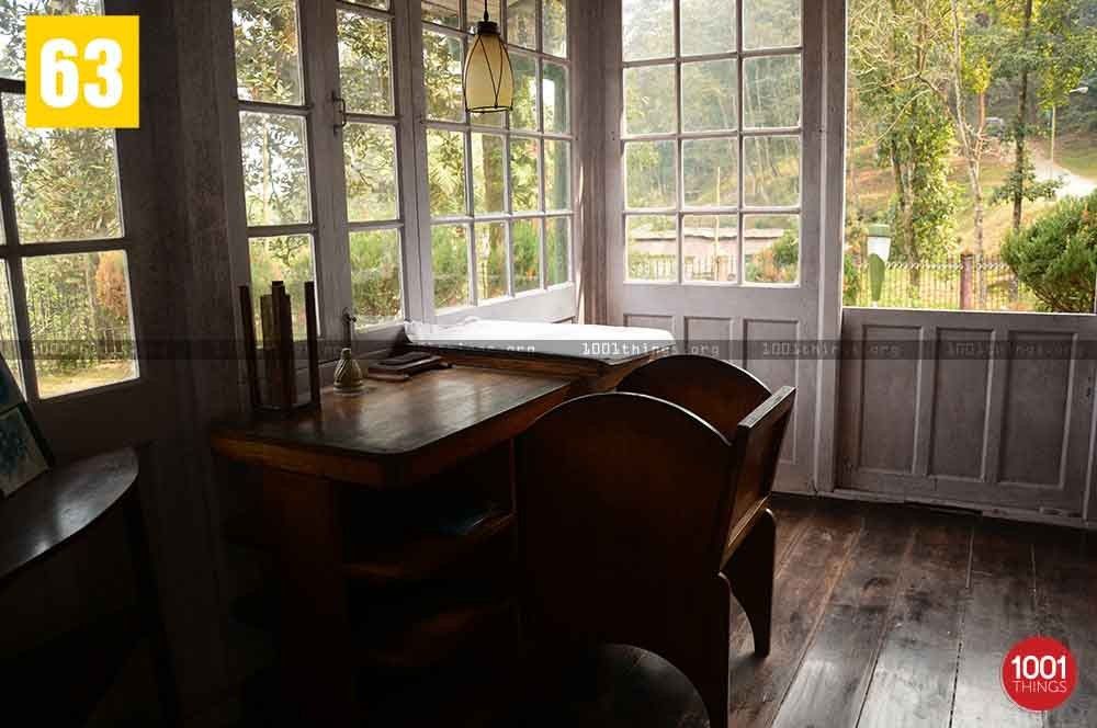 Reading room of Rabindranath Tagore at Mungpoo