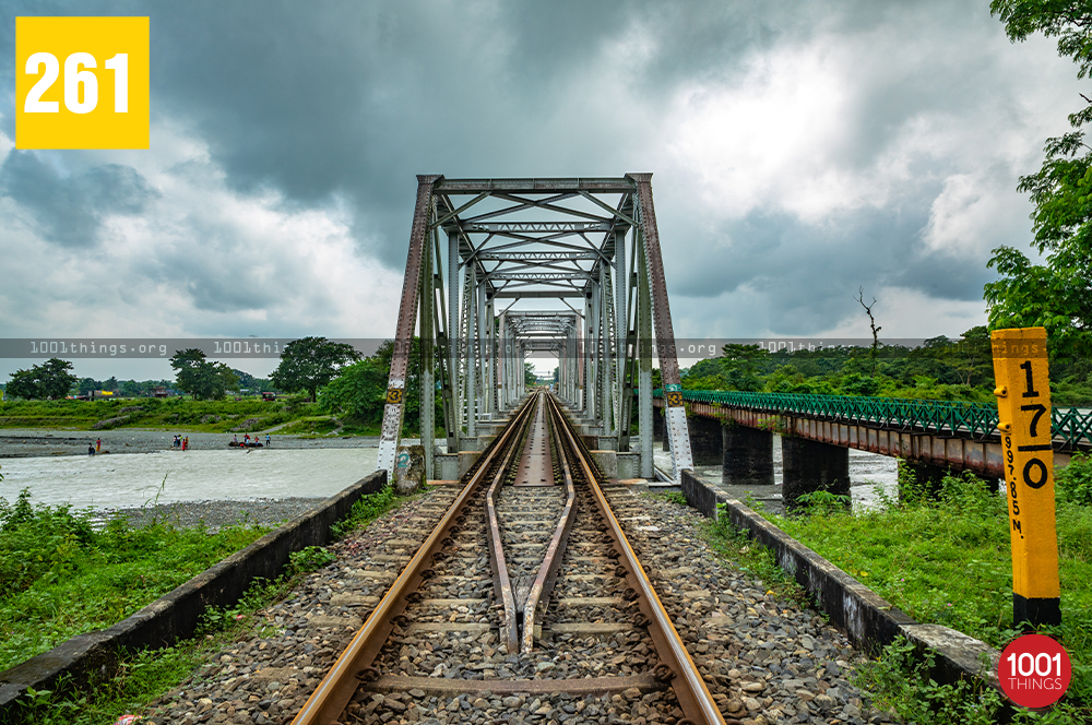 The railway bridge of Gulma, Siliguri. 